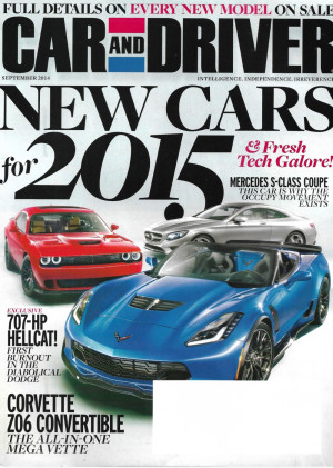 CAR & DRIVER 2014 SEPT - MERCEDES S-CLASS, 707 HP HELLCAT, Z06 CONV